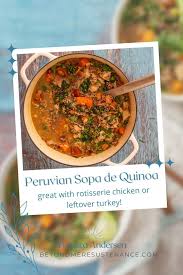 sopa de quinoa peruvian quinoa soup