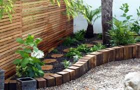 how to make timber garden edging ways