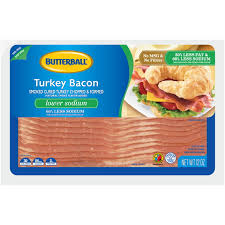 erball lower sodium turkey bacon 12