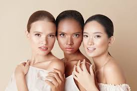 3 women beauty portrait of diversity