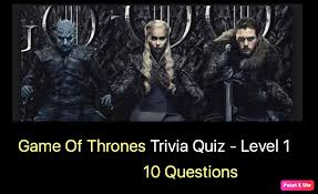 Game of thrones is about to end. Game Of Thrones Trivia Quiz 1 Nsf Music Magazine