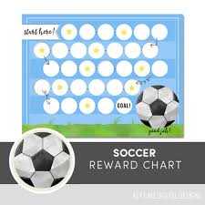 Kids Reward Chart Soccer Printable Kids Chore Chart
