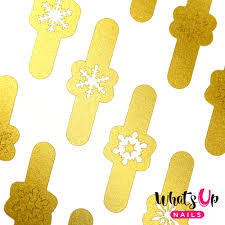 jolly snowflakes gold vinyl stencils
