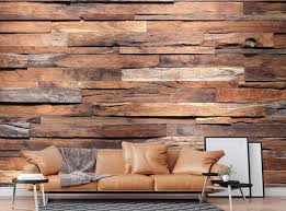Timber Wood Dark Brown Wood Wallpaper