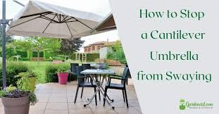 A Cantilever Umbrella From Swaying