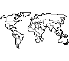 décoration murale carte du monde 11