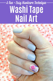 washi tape nail art tutorial super