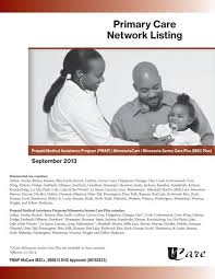 pmap primary care network listing ucare