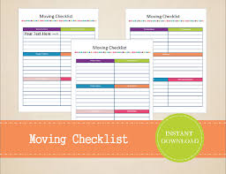 Moving Checklist Template Business Mentor