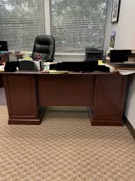 free office desk and cabinets