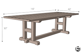 Once my two sides were assembled, i cut three pieces of 2×4 to 84 long and drilled pocket holes into the ends. H Leg Dining Table Rogue Engineer
