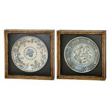 Antique Plate Framed Wall Decor