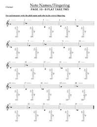 Clarinet Fingers Worksheets Teaching Resources Tpt