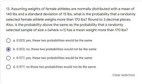 uming weights of female athletes
