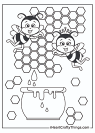 I love honey coloring page. Bee Coloring Pages Updated 2021