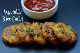 vegetable rice cutlet from leftover