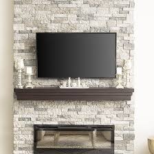 electric fireplace faux stone