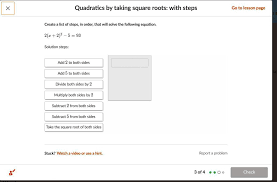 Quadratics By Taking Square Roots