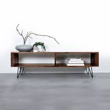 Solid Walnut Large Tv Stand Or Coffee