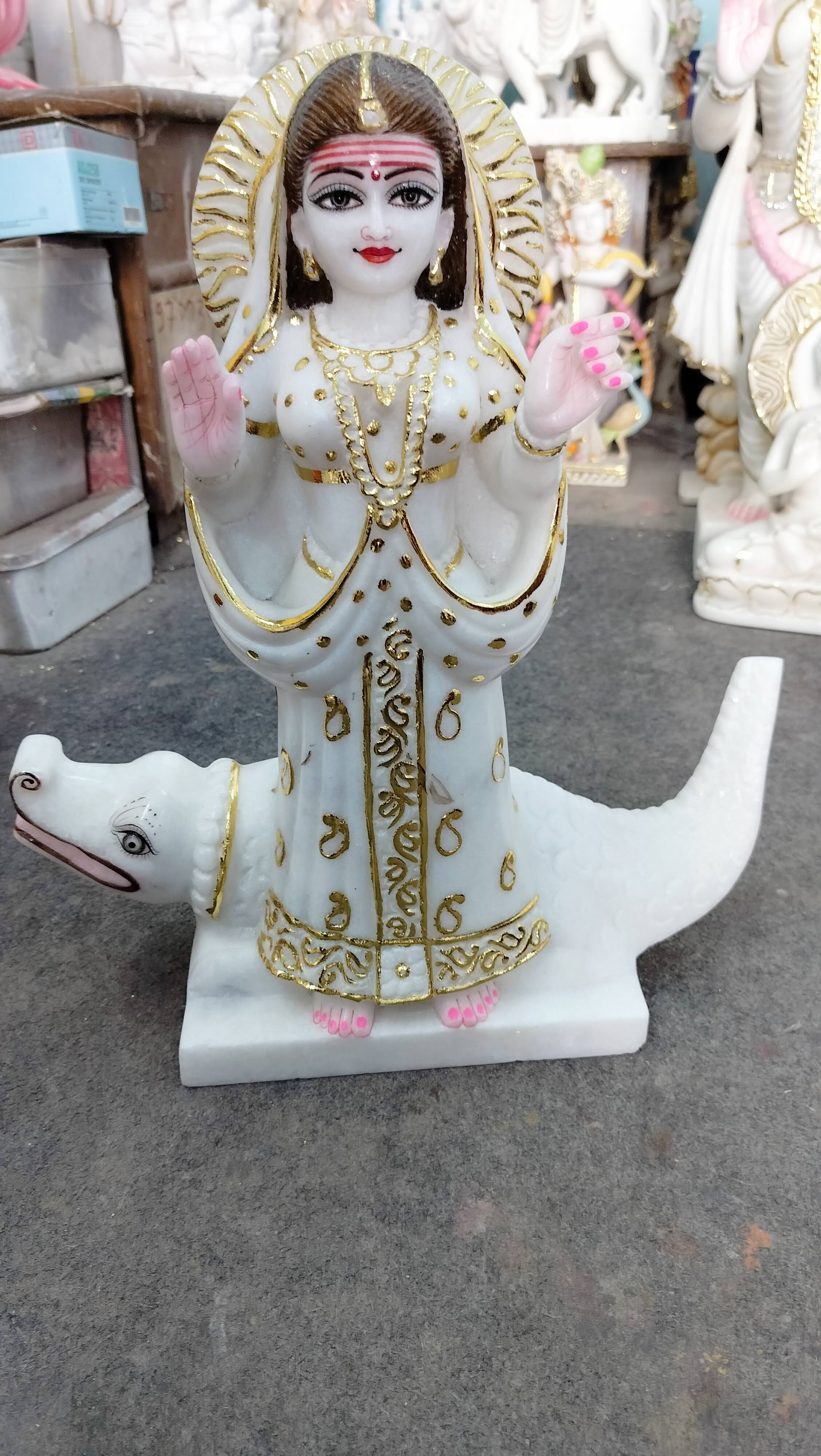 Exquisite Marble Khodiyar Mata Statue product image