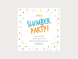 16 Slumber Party Invitation Designs Templates Psd Ai Free