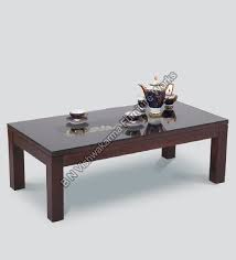 Rectangular Polished Glass Coffee Table