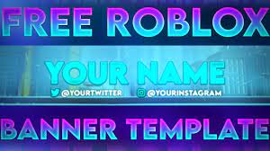 free you roblox banner template