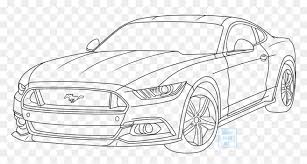 ford mustang drawing hd png