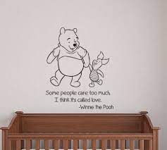 Pooh And Piglet Love Wall Decal Sticker