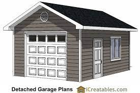 Storage Shed Detached Garage Plans