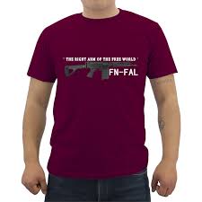 Summer Hot Sale Men T Shirt Funny The Right Arm Of The Free World Fn Fal Rifle Print T Shirt Male Cotton Short Sleeve Tees Tops