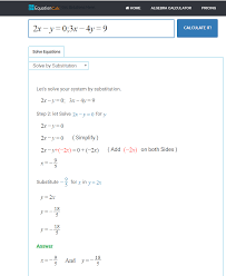 Simultaneous Equations Calculator With