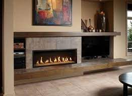 Image Result For Long Fireplace