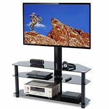 This wall mount is made of solid metal and it is able to hold large tvs up to 600 x 400 and weighing up to 100 lbs. Tavr Swivel Floor Tv Stand With Mount 3 In 1 Flat Panel Height Adjustable Entert Home Garden Furniture Entertainment Centers Tv Stands