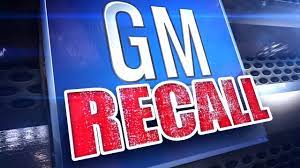 gm recall for front airbag seat belt