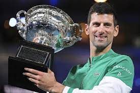 Djokovic, 34, is two behind nadal and federer after winning his 18th grand slam at the australian open in february. Djokovic Wins Australian Open Score One For The Cyborg Los Angeles Times