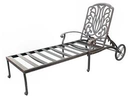 Chaise Lounger Patio Pool Lounger Black