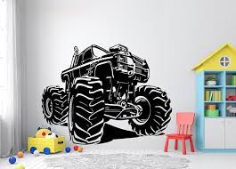 Custom Name Monster Truck Wall Decal