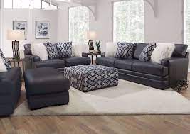 sedona leather sofa set navy blue