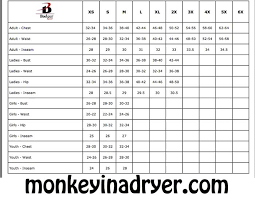 Badger Size Chart Custom T Shirts From Monkey In A Dryer