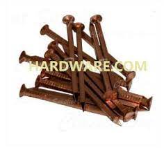 oem red copper square nails round