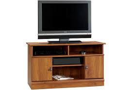 Black oak and gray maple. Sauder Harvest Mill 2 Door Panel Tv Stand Westrich Furniture Appliances Tv Stands