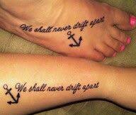 Friendship tattoos on Pinterest | Matching Tattoos, Best Friend ... via Relatably.com