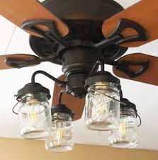 On most fans, once the center plate is removed, dedicated wires for attaching a light fixture will be visible and labeled. Mason Jar Light Kit For Ceiling Fan With Vintage Pints The Lamp Goods