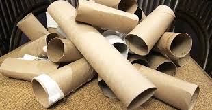 Are there any recycling uses for empty paper towel tubes?