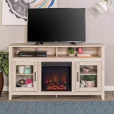 26 tall electric fireplace tv stand