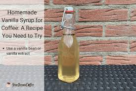 homemade vanilla syrup for coffee a