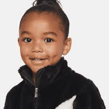 Nike Toddler Swoosh Faux Fur Jacket In Black Size 2t 26j828 023