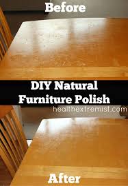 Cleaning wood cabinets with vinegar and water. Homemade Furniture Polish Remove Scuff Marks And Water Marks