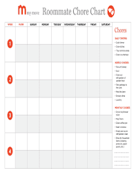 14 Printable Chore Chart Forms And Templates Fillable